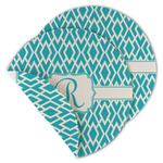 Geometric Diamond Round Linen Placemat - Double Sided (Personalized)