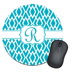 Geometric Diamond Round Mouse Pad (Personalized)