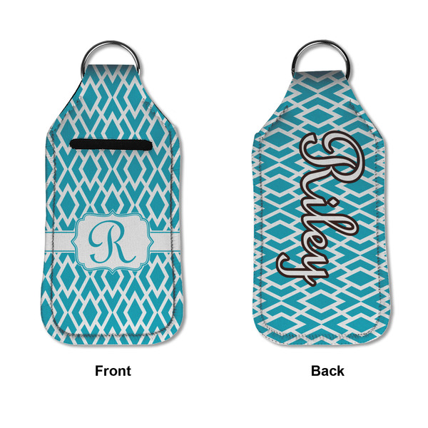 Geometric Diamond Sanitizer Holder Keychain - Large APPROVAL (Flat)