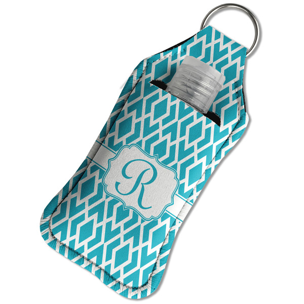 Geometric Diamond Sanitizer Holder Keychain - Large in Case