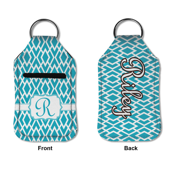 Geometric Diamond Sanitizer Holder Keychain - Small APPROVAL (Flat)