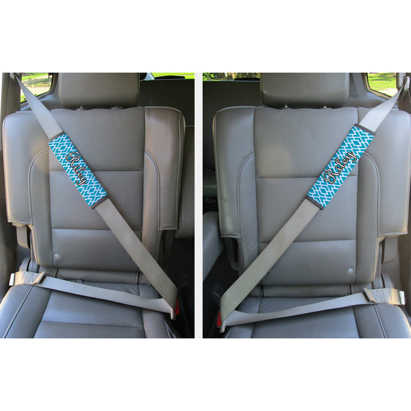 Geometric Diamond Seat Belt Covers (Set of 2 - In the Car)
