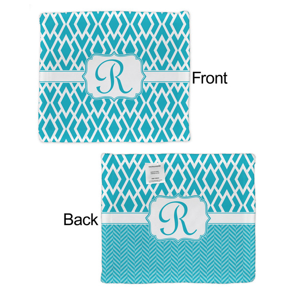 Geometric Diamond Security Blanket - Front & Back View