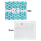 Geometric Diamond Security Blanket - Front & White Back View