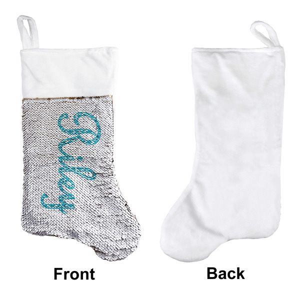 Geometric Diamond Sequin Stocking - Approval