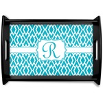 Geometric Diamond Black Wooden Tray - Small (Personalized)