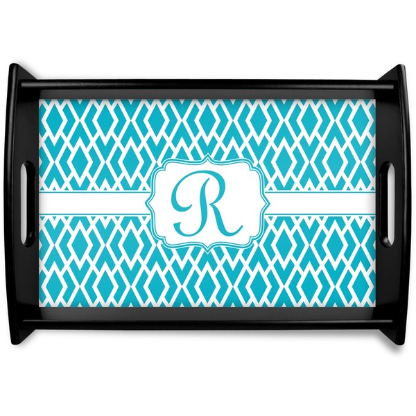 Custom Geometric Diamond Wooden Tray (Personalized)