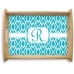 Geometric Diamond Natural Wooden Tray - Large (Personalized)