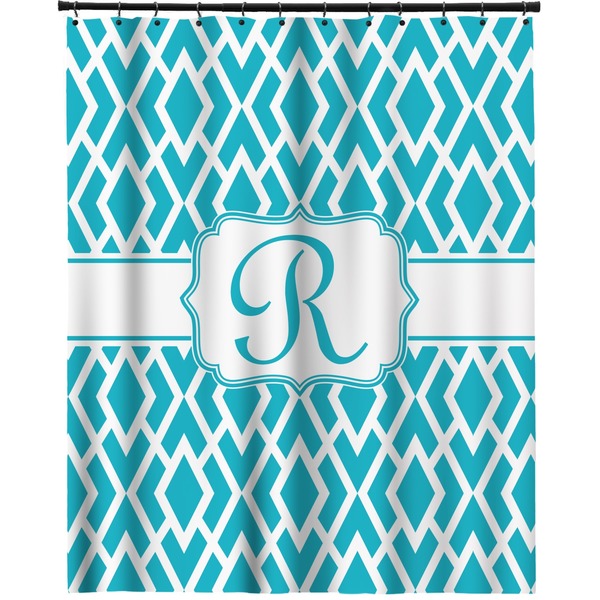 Custom Geometric Diamond Extra Long Shower Curtain - 70"x84" (Personalized)