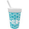 Geometric Diamond Sippy Cup with Straw (Personalized)
