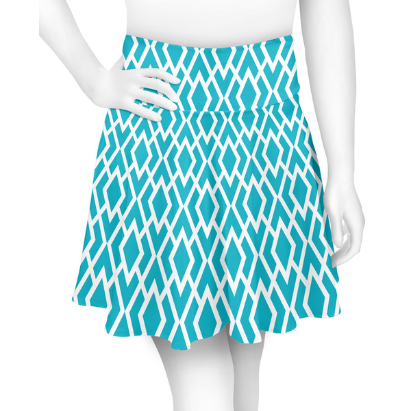 Custom Geometric Diamond Skater Skirt - X Large