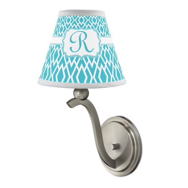 Geometric Diamond Small Chandelier Lamp - LIFESTYLE (on wall lamp)