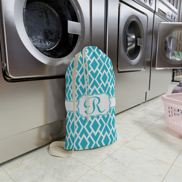 Geometric Diamond Small Landry Bag - In Context