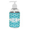 Geometric Diamond Plastic Soap / Lotion Dispenser (8 oz - Small - White) (Personalized)