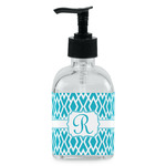 Geometric Diamond Glass Soap & Lotion Bottle - Single Bottle (Personalized)