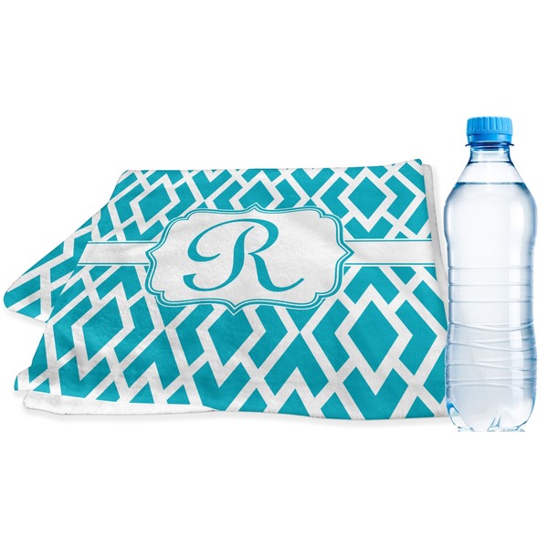 Custom Geometric Diamond Sports & Fitness Towel (Personalized)