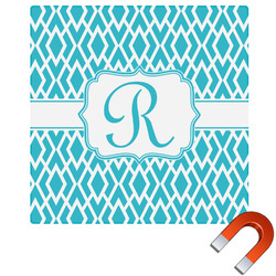 Geometric Diamond Square Car Magnet - 6" (Personalized)