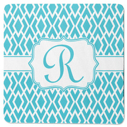 Geometric Diamond Square Rubber Backed Coaster (Personalized)