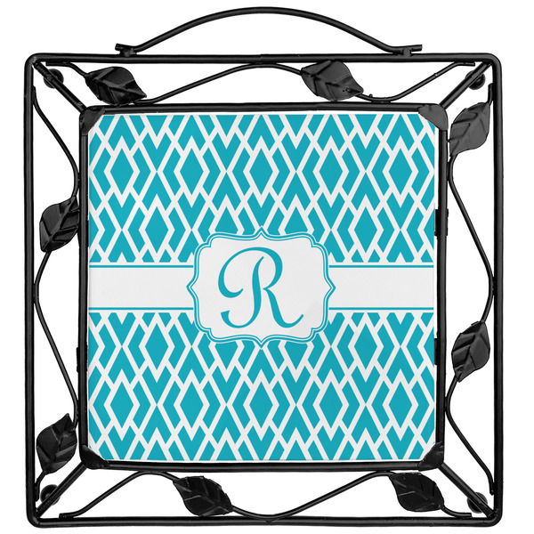 Custom Geometric Diamond Square Trivet (Personalized)