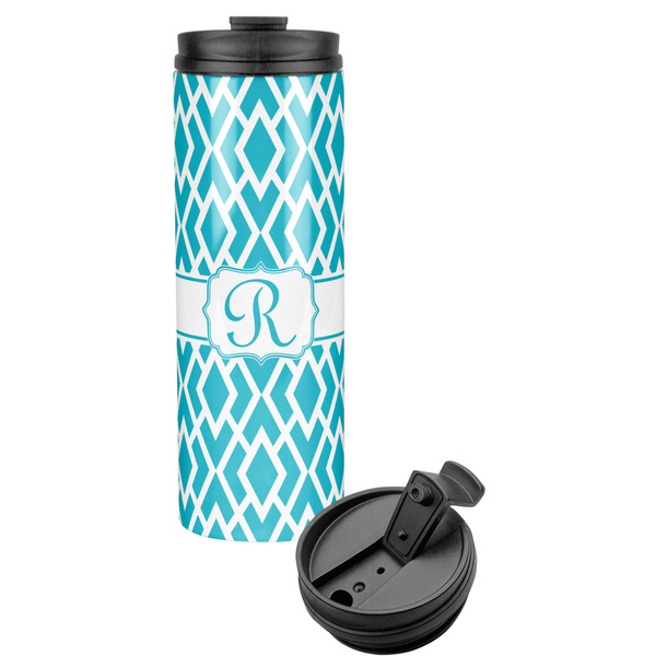 Custom Geometric Diamond Stainless Steel Skinny Tumbler (Personalized)