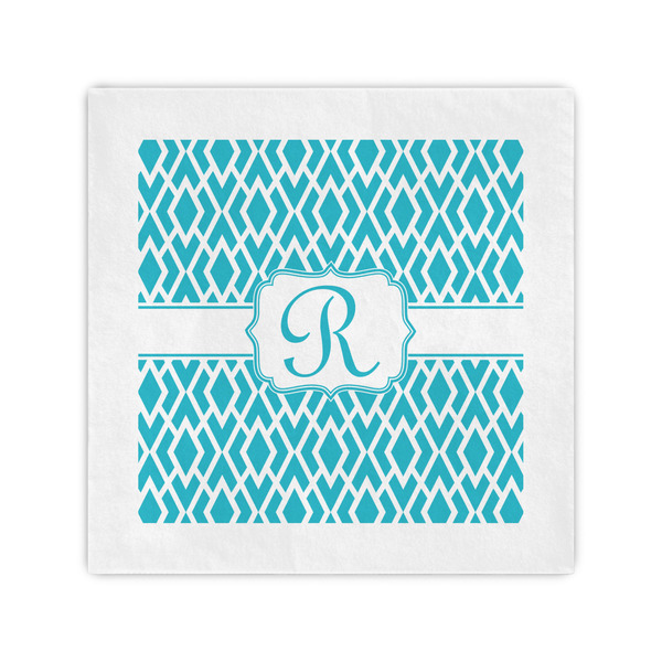 Custom Geometric Diamond Standard Cocktail Napkins (Personalized)