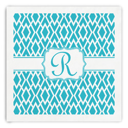 Geometric Diamond Paper Dinner Napkins (Personalized)
