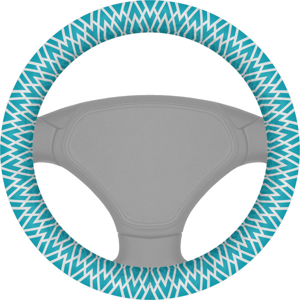 Custom Geometric Diamond Steering Wheel Cover