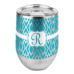 Geometric Diamond Stemless Wine Tumbler - Full Print (Personalized)
