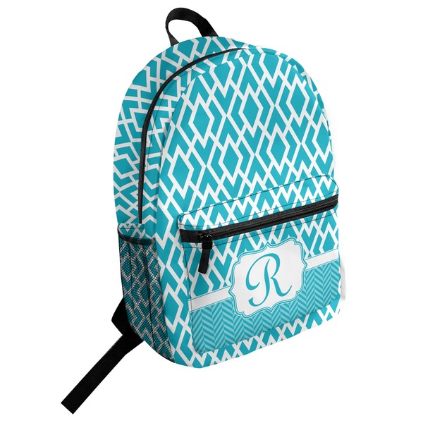 Custom Geometric Diamond Student Backpack (Personalized)
