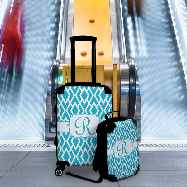 Geometric Diamond Suitcase Set 4 - IN CONTEXT