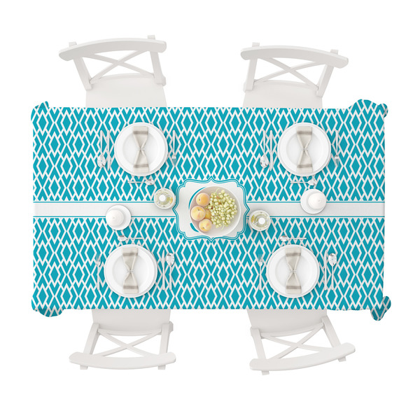 Geometric Diamond Tablecloths (58"x102") - TOP VIEW