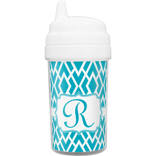 Custom Geometric Diamond Toddler Sippy Cup (Personalized)