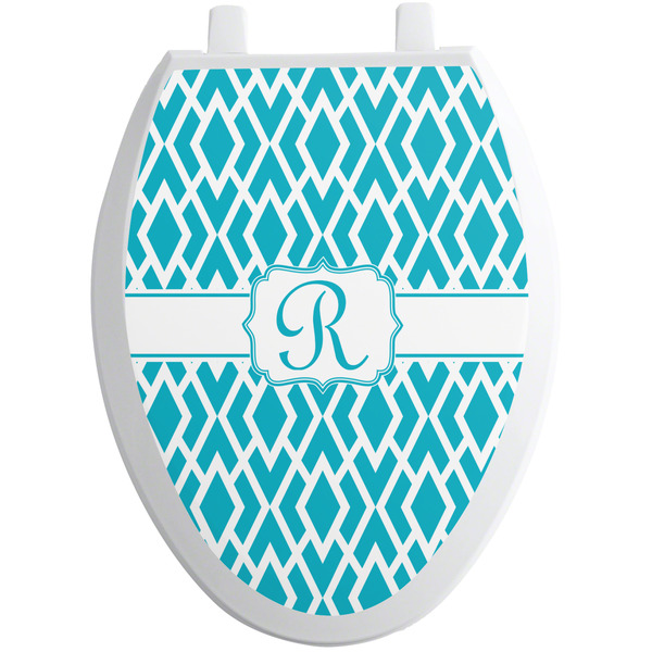Geometric Diamond Toilet Seat Decal (Personalized)