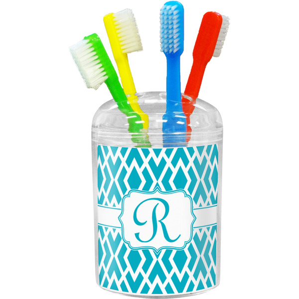Custom Geometric Diamond Toothbrush Holder (Personalized)