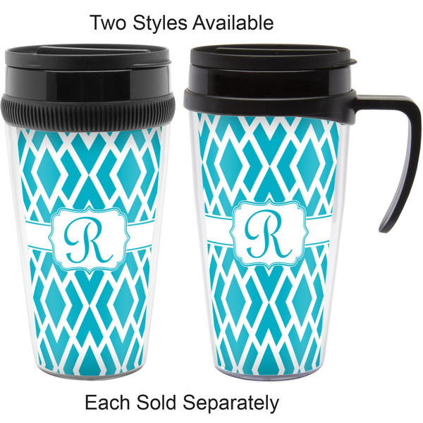 Geometric Diamond Travel Mugs - with & without Handle