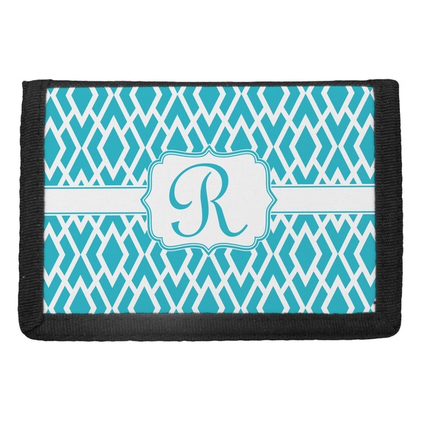 Custom Geometric Diamond Trifold Wallet (Personalized)