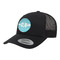 Geometric Diamond Trucker Hat - Black (Personalized)