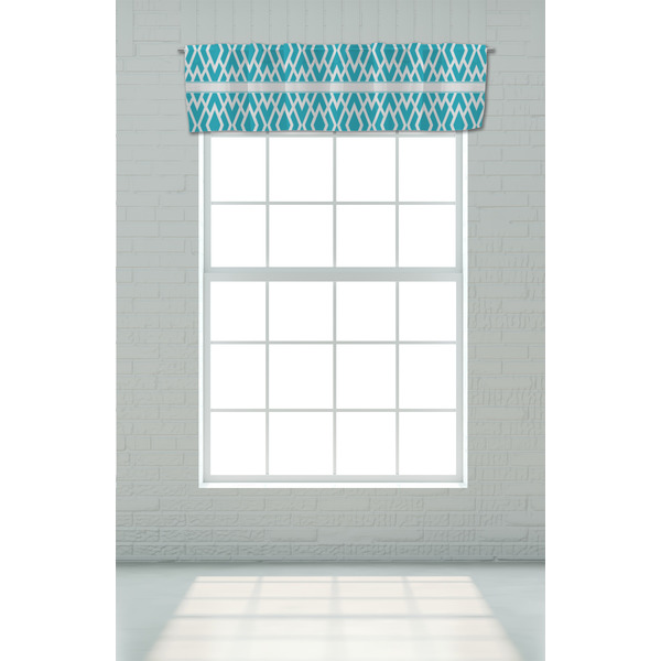 Geometric Diamond Valance - On window