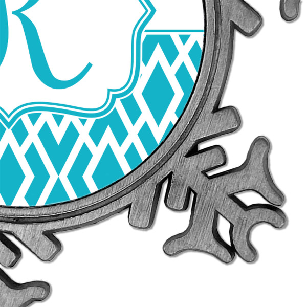 Geometric Diamond Vintage Snowflake - Detail