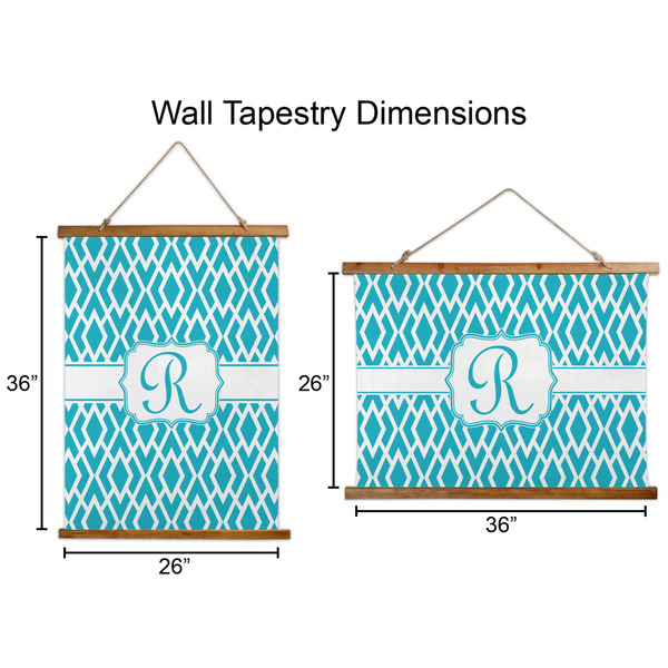 Geometric Diamond Wall Hanging Tapestries - Parent/Sizing