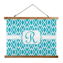 Geometric Diamond Wall Hanging Tapestry - Wide (Personalized)
