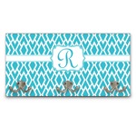 Geometric Diamond Wall Mounted Coat Rack (Personalized)