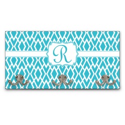 Geometric Diamond Wall Mounted Coat Rack (Personalized)