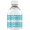 Geometric Diamond Water Bottle Label - Back View