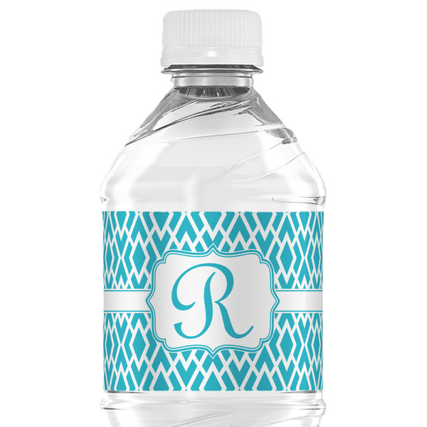 Custom Geometric Diamond Water Bottle Labels - Custom Sized (Personalized)