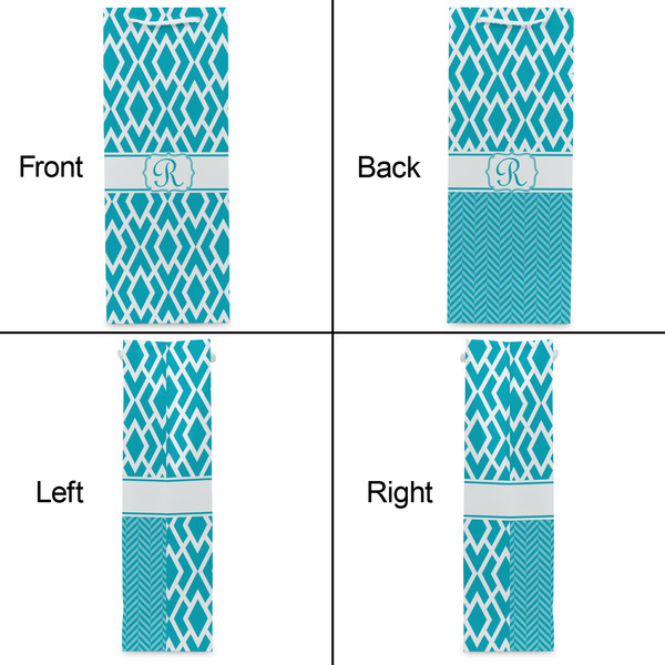 Geometric Diamond Wine Gift Bag - Gloss - Approval