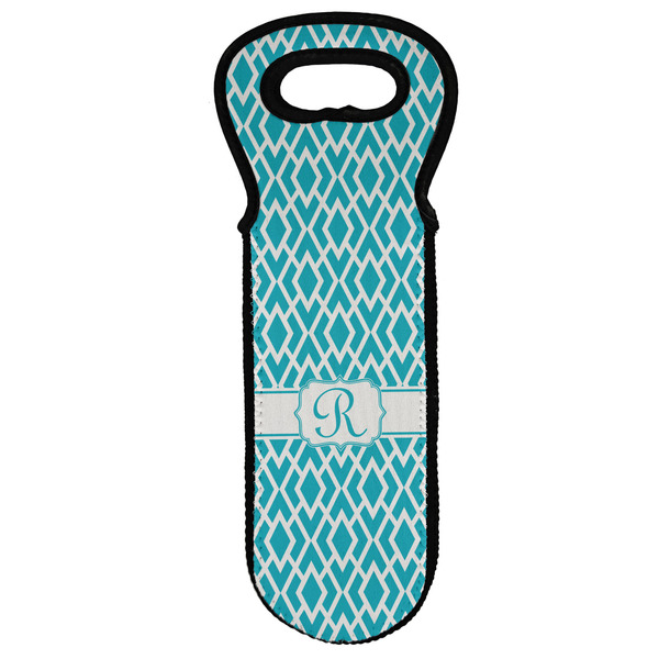 Custom Geometric Diamond Wine Tote Bag (Personalized)
