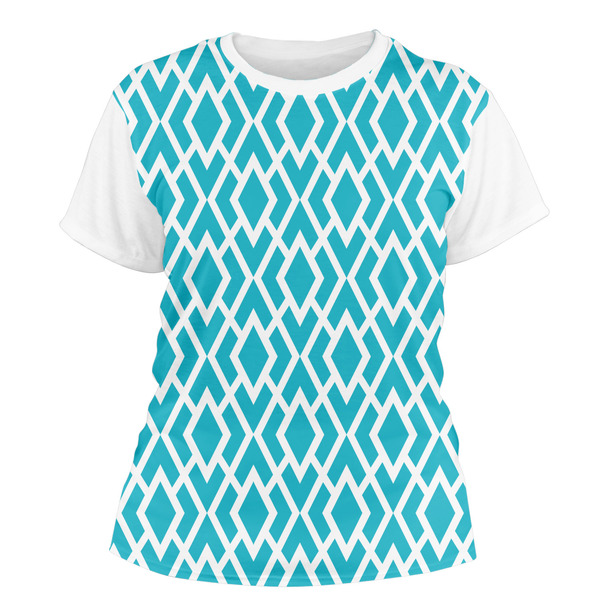 Custom Geometric Diamond Women's Crew T-Shirt - X Small