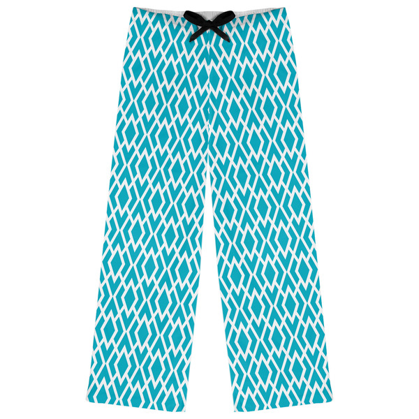 Custom Geometric Diamond Womens Pajama Pants - M