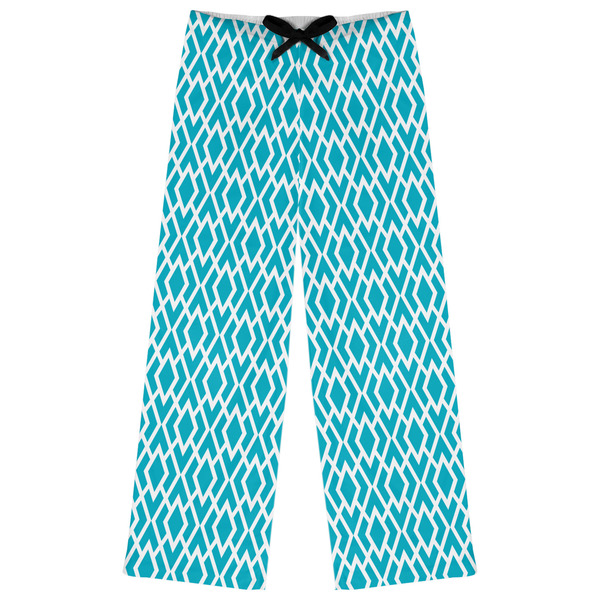 Custom Geometric Diamond Womens Pajama Pants - S